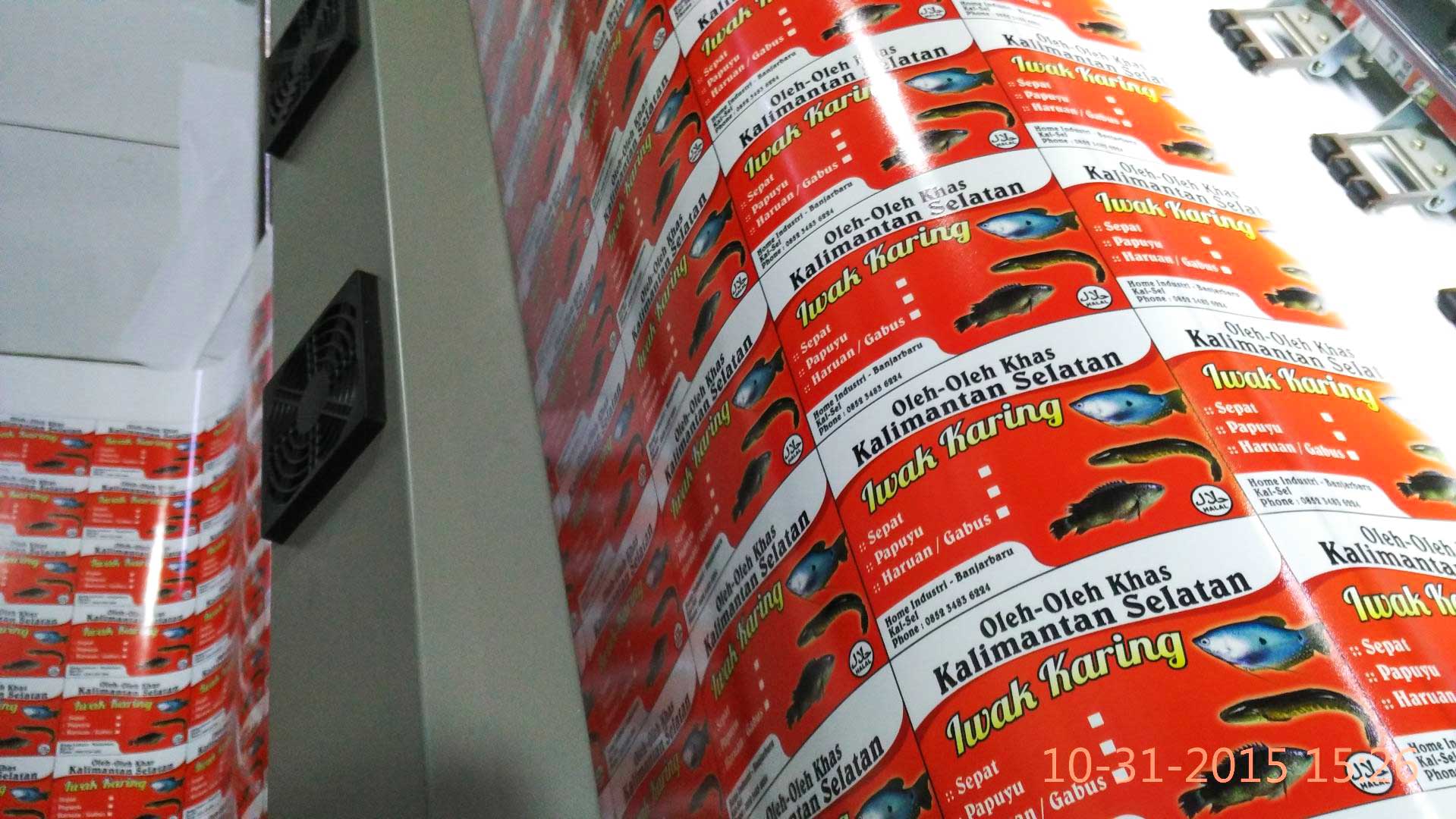 Stiker Label Indoor